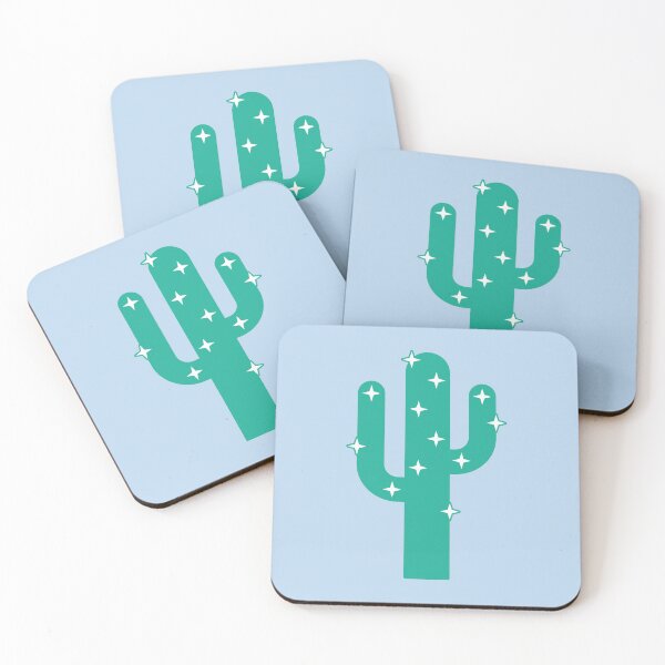 Item preview, Sparkly Cactus in Sky Blue by Suzie London designed and sold by SuzieLondon.
