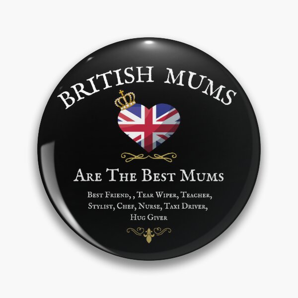 Item preview, BRITISH MUMS ARE THE BEST MUMS, British, Union Jack Flag designed and sold by Krafty  Arts Studio.