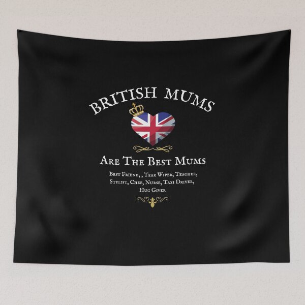Item preview, BRITISH MUMS ARE THE BEST MUMS, British, Union Jack Flag designed and sold by Krafty  Arts Studio.