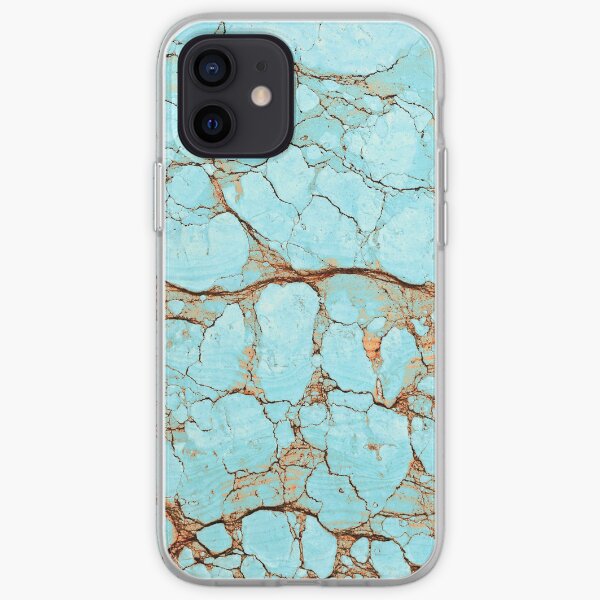 Cracked Turquoise & Rust iPhone Soft Case