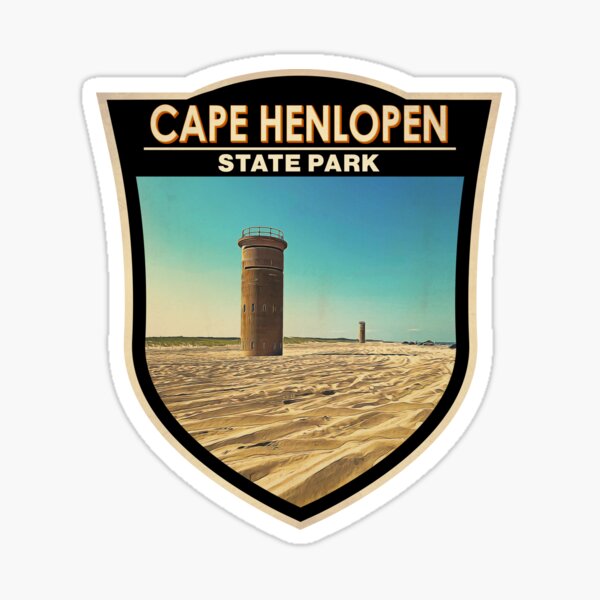 Item preview, Cape Henlopen State Park Delaware Watercolor Badge designed and sold by KrisSidDesigns.