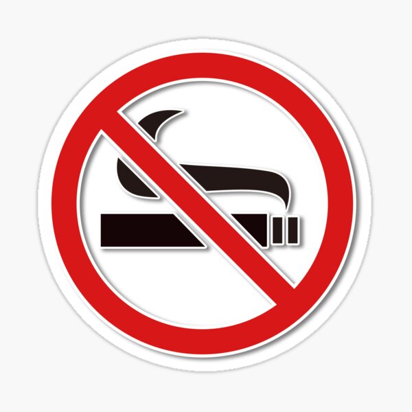 4 NO SMOKING NO vapotage Autocollants affichage deux côtés sur verre autocollant blanc/rouge 70 mm 