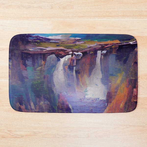 Item preview, Impressionism Landscape Painting of Waterfalls designed and sold by CattlettArt.
