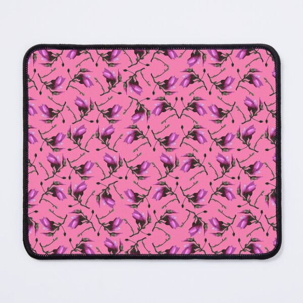 Item preview, Tulip Tree Sprig on Pink Repeat 5748 designed and sold by Art in My Loft.