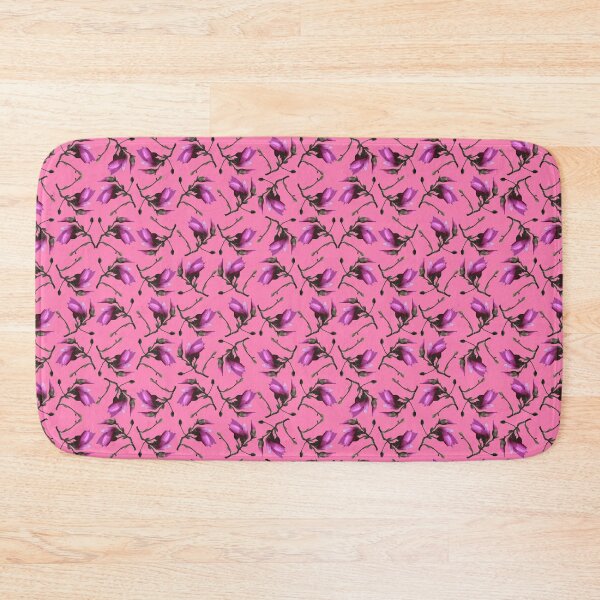 Item preview, Tulip Tree Sprig on Pink Repeat 5748 designed and sold by Art in My Loft.