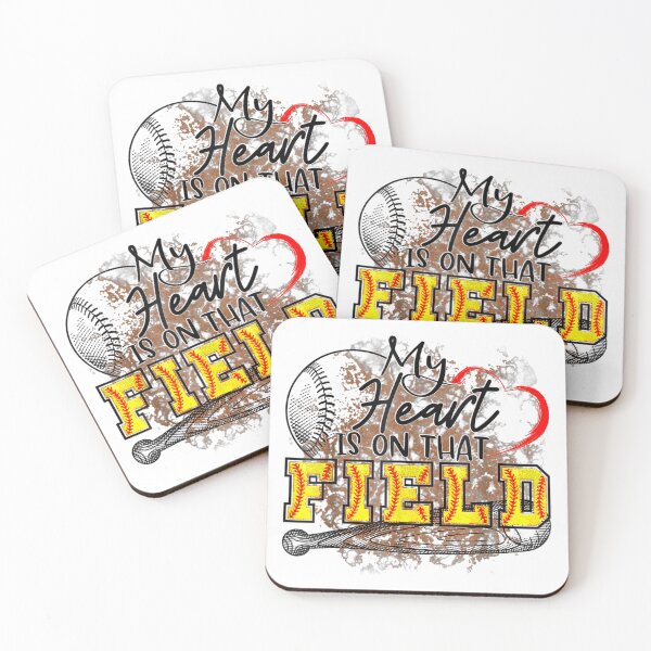 Item preview, My heart is on that Field Softball Mom T-Shirt designed and sold by suddbarnes123.