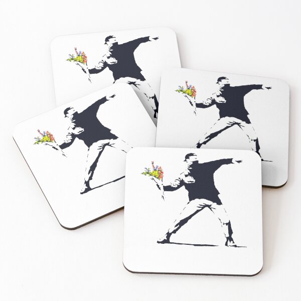 Artikelvorschau, Retro Style Arts Banksy Der beste Blumenüberwurf seit dem entworfen und verkauft von NavarRotranShop.