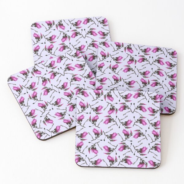 Item preview, Tulip Tree Sprig on Lavender Repeat 5748 designed and sold by Art in My Loft.