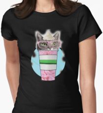 CATPUCCINO Women's Fitted T-Shirt