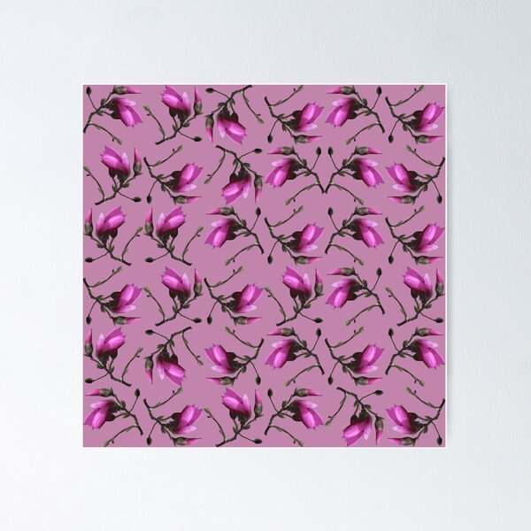 Item preview, Tulip Tree Sprig on Soft Purple Repeat 5748 designed and sold by Art in My Loft.