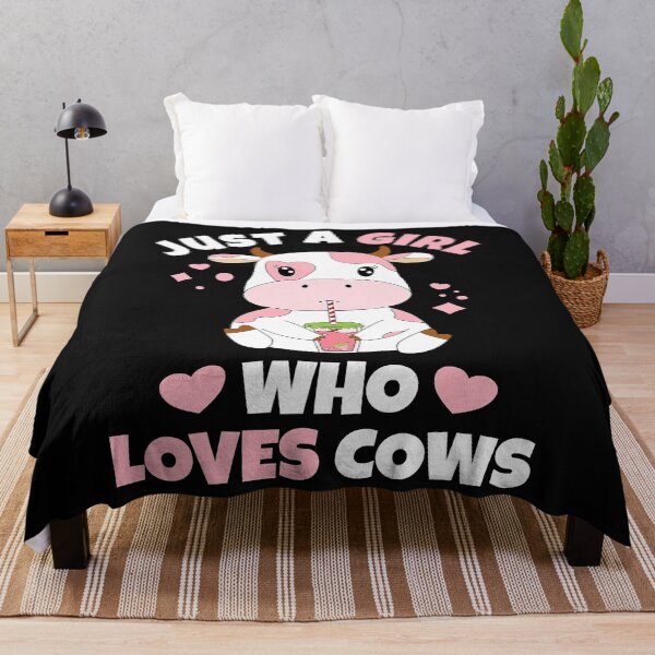 Item preview, Just A Girl Who Loves Cows Cute Strawberry Cow designed and sold by caintati.