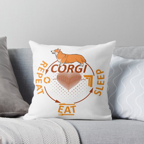 Item preview, Eat sleep	 corgi Repeat shirt designed and sold by bestdesign4u.