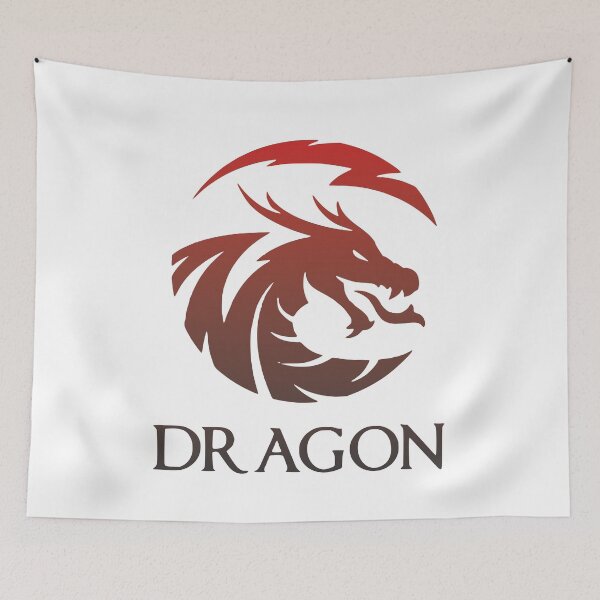 Item preview, Dragon in red and black color gradient designed and sold by Cute--Animals.