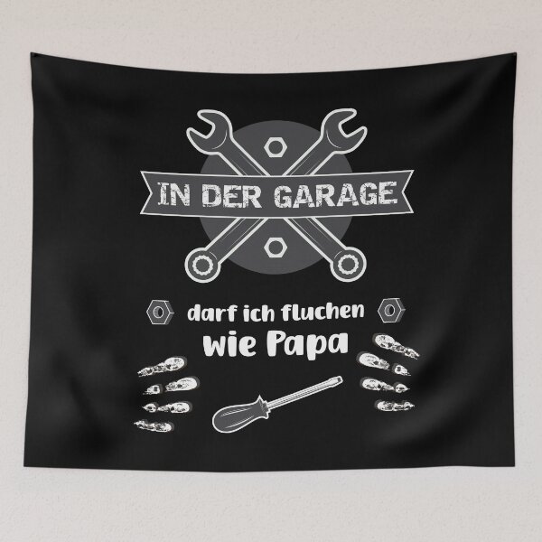 Item preview, Werkstatt -In der Garage darf ich fluchen wie Papa designed and sold by Shirt-Designs.