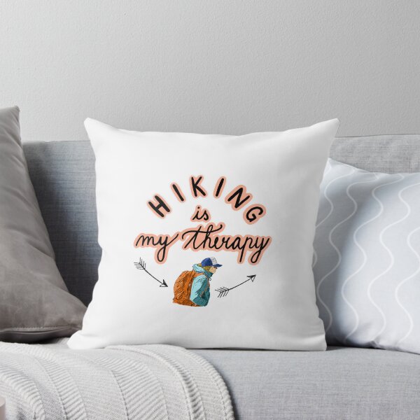 Item preview, Hiking is my Therapy (pink) designed and sold by inkydragons.