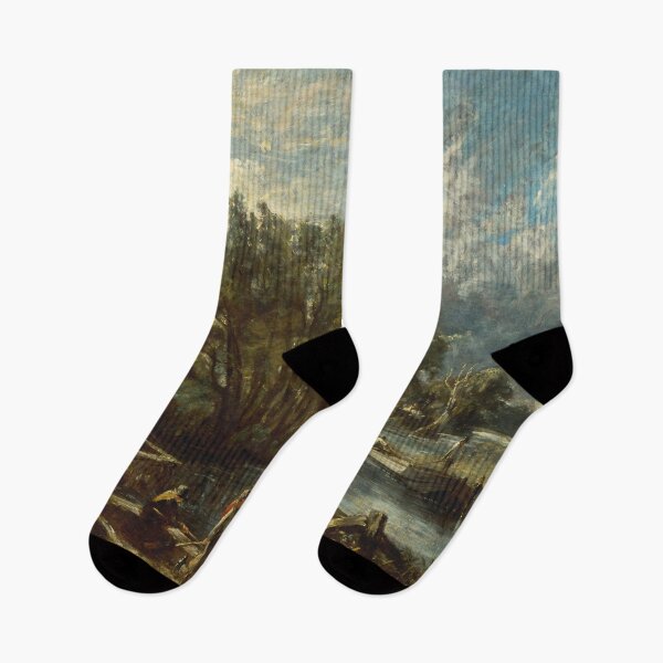 Item preview, Landscape painting by John Constable designed and sold by Vintage Designs +.