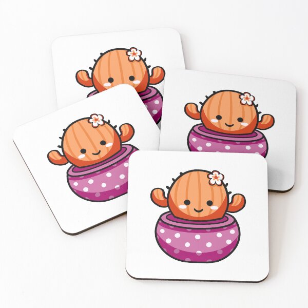 Item preview, Lesbian Pride Cute Cactus Sticker designed and sold by 10six.