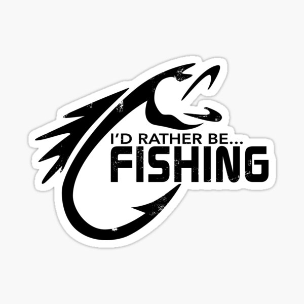Fishing Addict Stickers for Sale, Free US Shipping