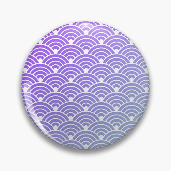 Item preview, Seigaiha Pattern in Purple Blue Gradient designed and sold by Takeda-art.