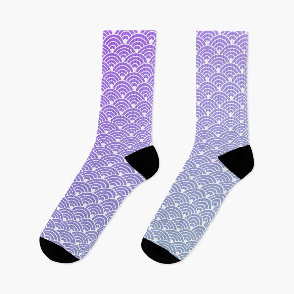 Item preview, Seigaiha Pattern in Purple Blue Gradient designed and sold by Takeda-art.