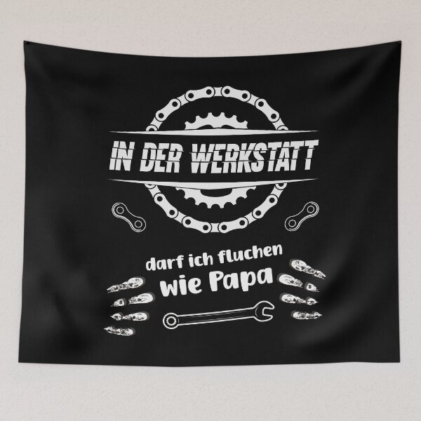 Item preview, Garage - In the workshop I can swear like dad designed and sold by Shirt-Designs.