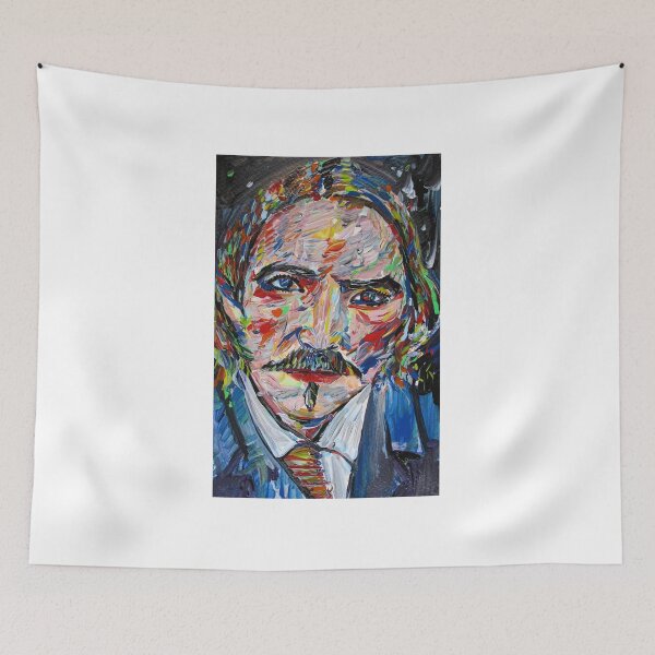 Item preview, ROBERT LOUIS STEVENSON acrylic portrait designed and sold by lautir.