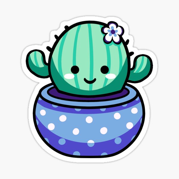 Item preview, Gay Pride Cute Cactus Sticker designed and sold by 10six.
