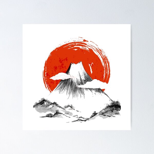 Item preview, volcano with red background designed and sold by RedShop24.