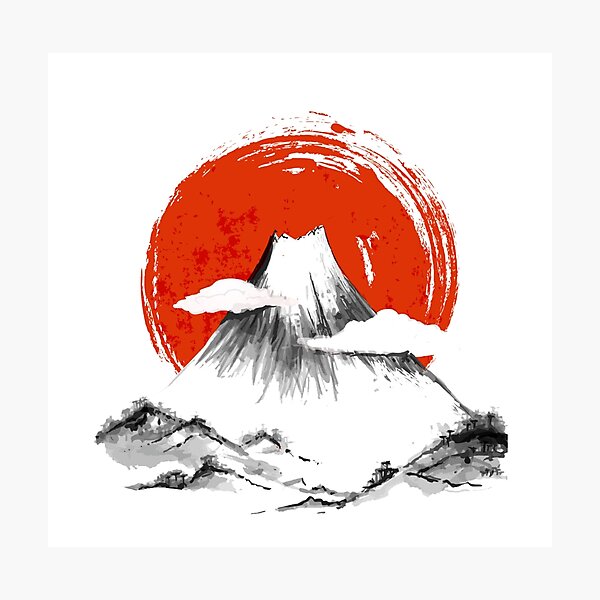 Item preview, volcano with red background designed and sold by RedShop24.