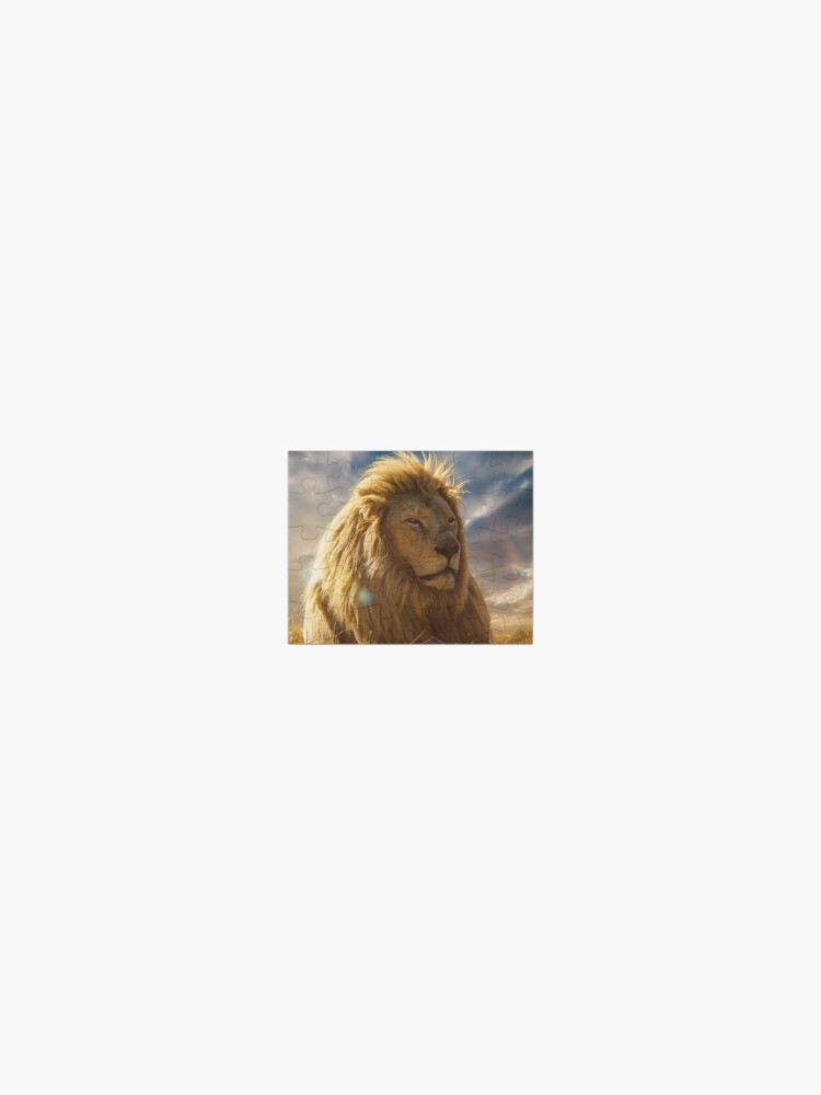 Portrait Male African Lion Jigsaw Puzzle