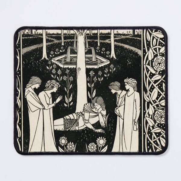 Item preview, How the Queen found Lancelot Sleeping Aubrey Beardsley -  Vintage Art designed and sold by RickE.