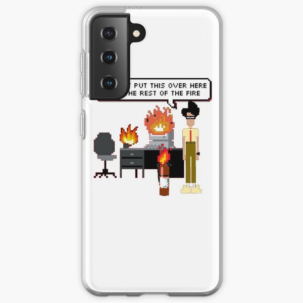 IT Crowd- Fire 8-Bit Coque souple Samsung Galaxy