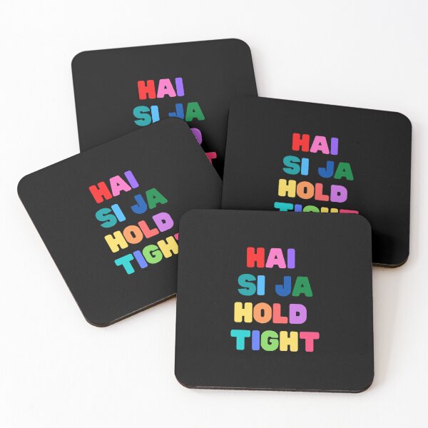 Item preview, Hai Si Ja, Hold Tight - Rainbow lettering lyrics designed and sold by ThoughtScribble.