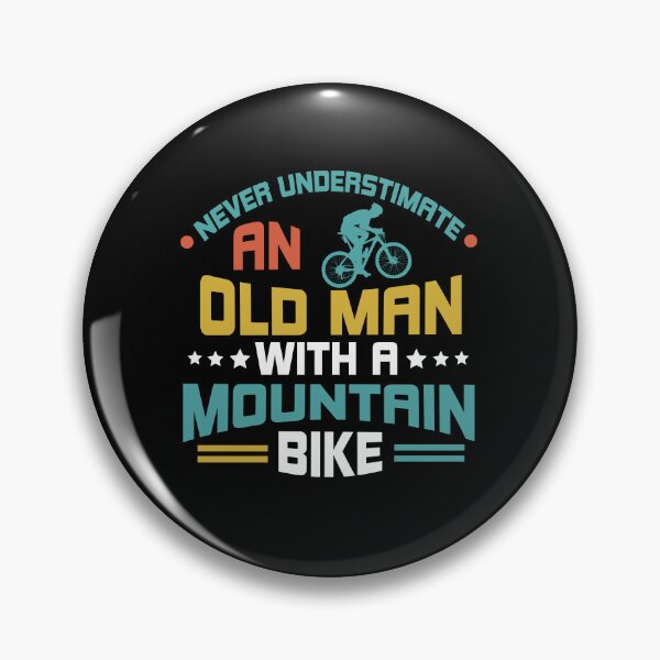 Item preview, Never Underestimate An Old Man With A Mountain Bike designed and sold by AllPerfect.