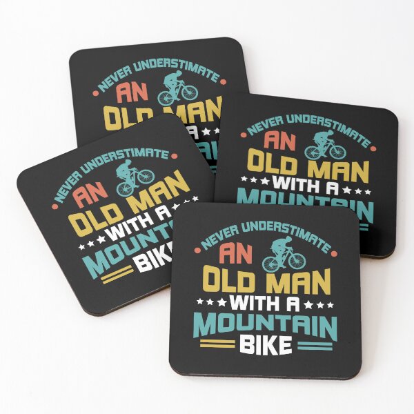 Item preview, Never Underestimate An Old Man With A Mountain Bike designed and sold by AllPerfect.