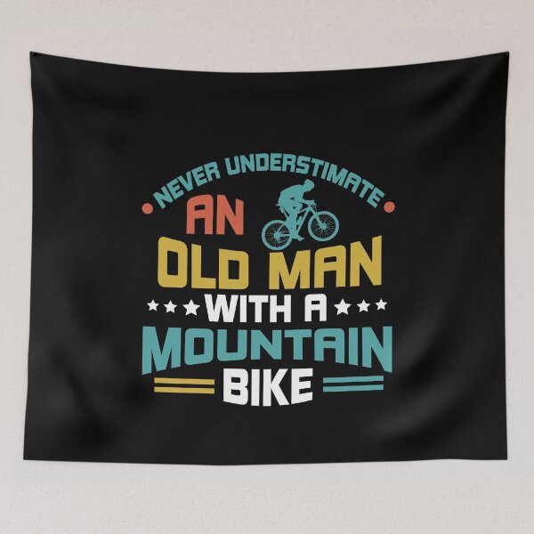 Item preview, Never Underestimate An Old Man With A Mountain Bike designed and sold by AllPerfect.