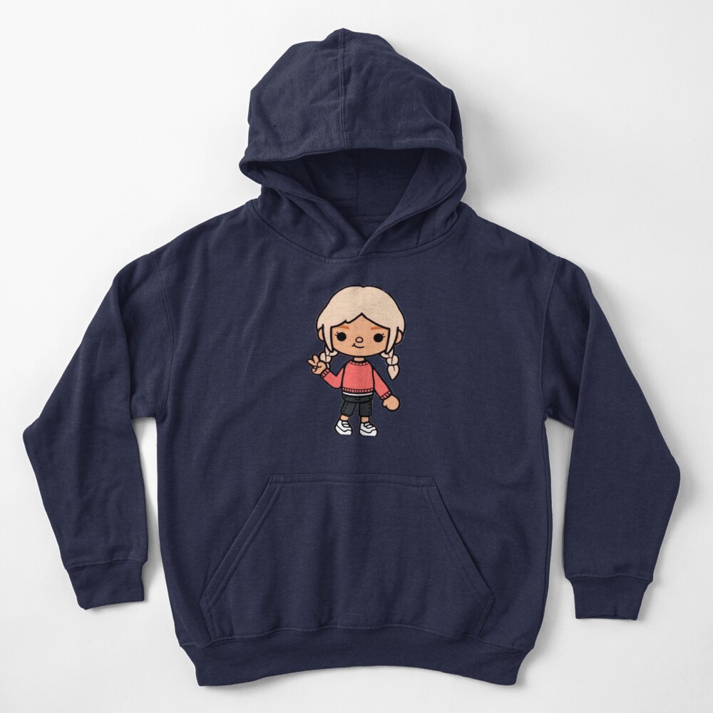 toca boca and gacha life | Kids Pullover Hoodie