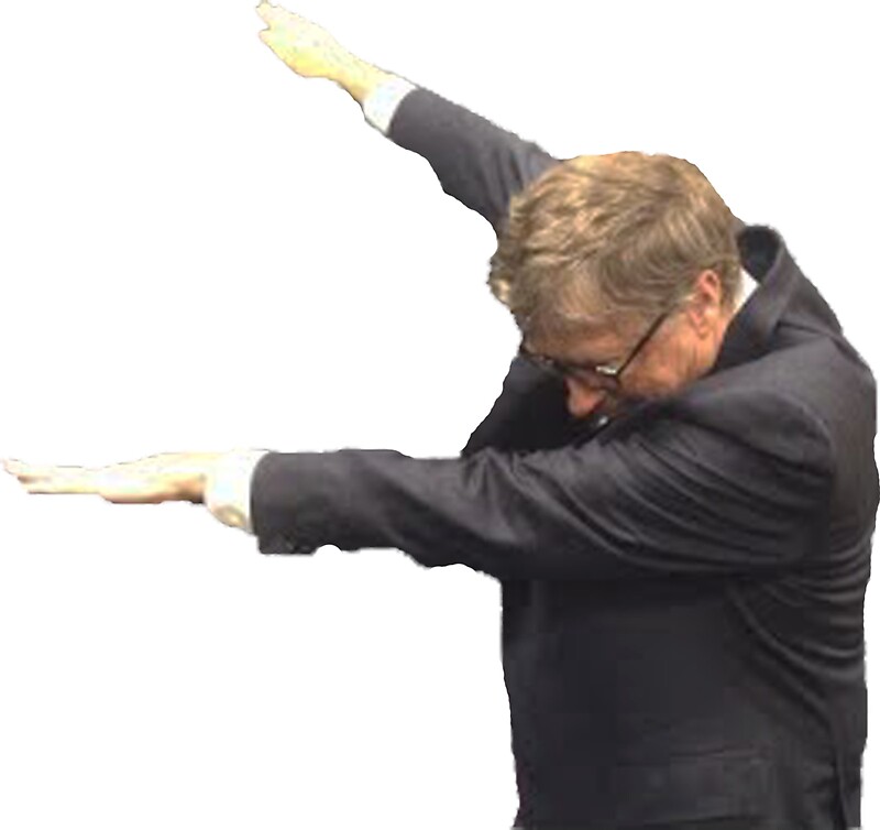 bill gates dab" Stickers by Cheesy-Puffs | Redbubble