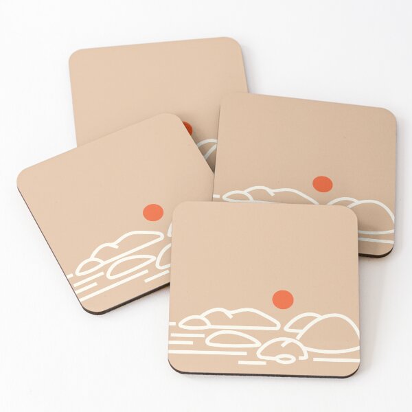 Aperçu de l'œuvre Soleil et paysage orange foncé; 13 coques iPhone Pro Max créée et vendue par Micovic.