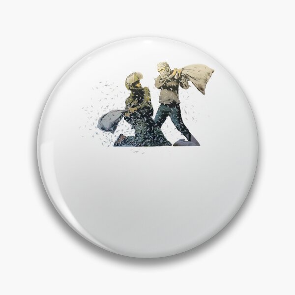 Item preview, Vintage Style Arts Banksy Pillow The Best Fight Cool Photographic designed and sold by NavarRotranShop.