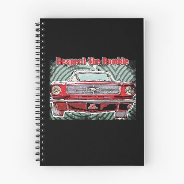 Item preview, Mustang 1965 classic, Respect the Rumble Mustang, red car, classic car designed and sold by IslandGirlArt.