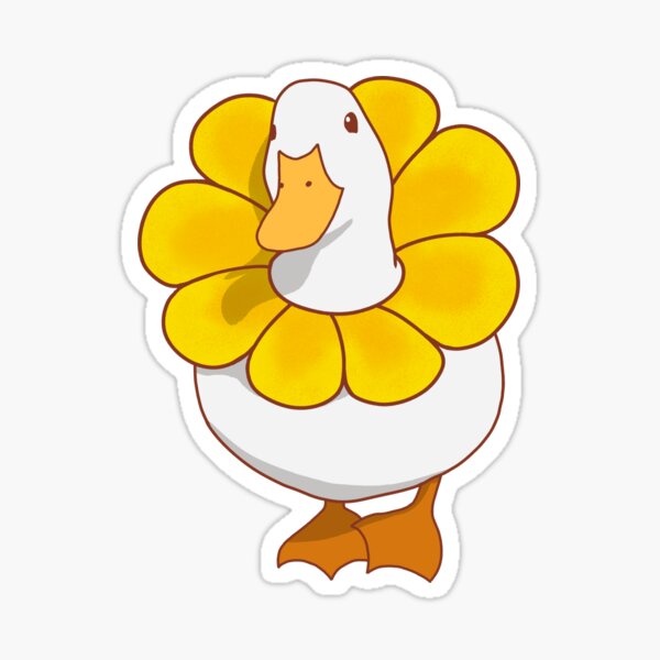 Tiny tiny duck Stickers Sticker for Sale by GlowinUp Shop