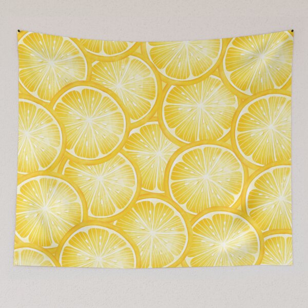 Item preview, Bold lemon print designed and sold by Grey-Brunette.