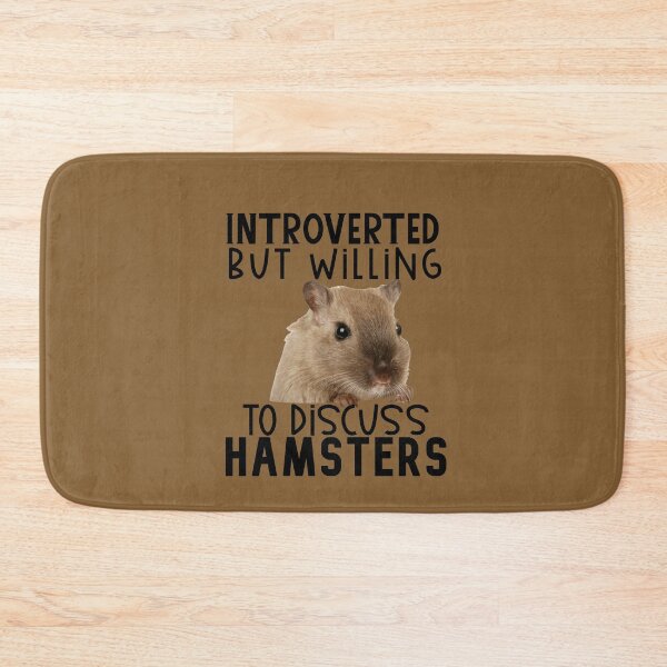 Item preview, Introverted but Willing to Discuss Hamsters, Rodent designed and sold by DiensDesign.