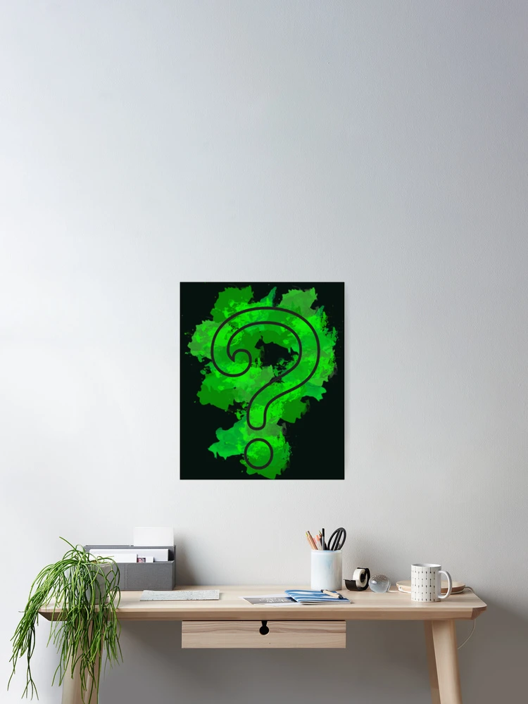 Thumbnail 2 of 3, Poster, The Riddler question mark designed and sold by Frayeld.