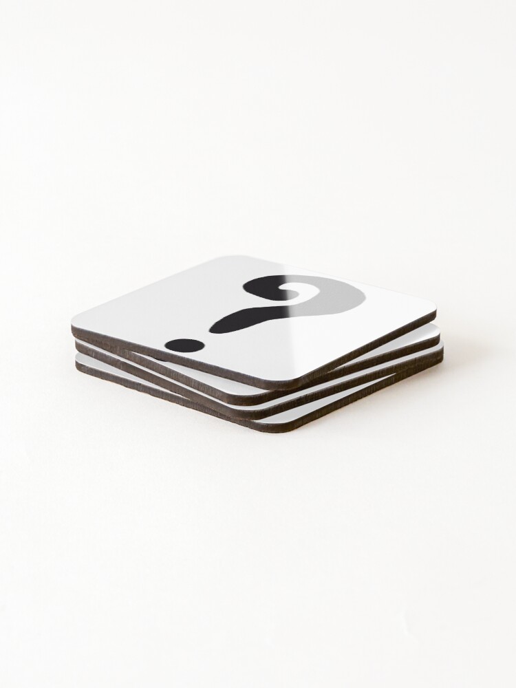 Thumbnail 4 of 5, Coasters (Set of 4), The Riddler question mark designed and sold by Frayeld.