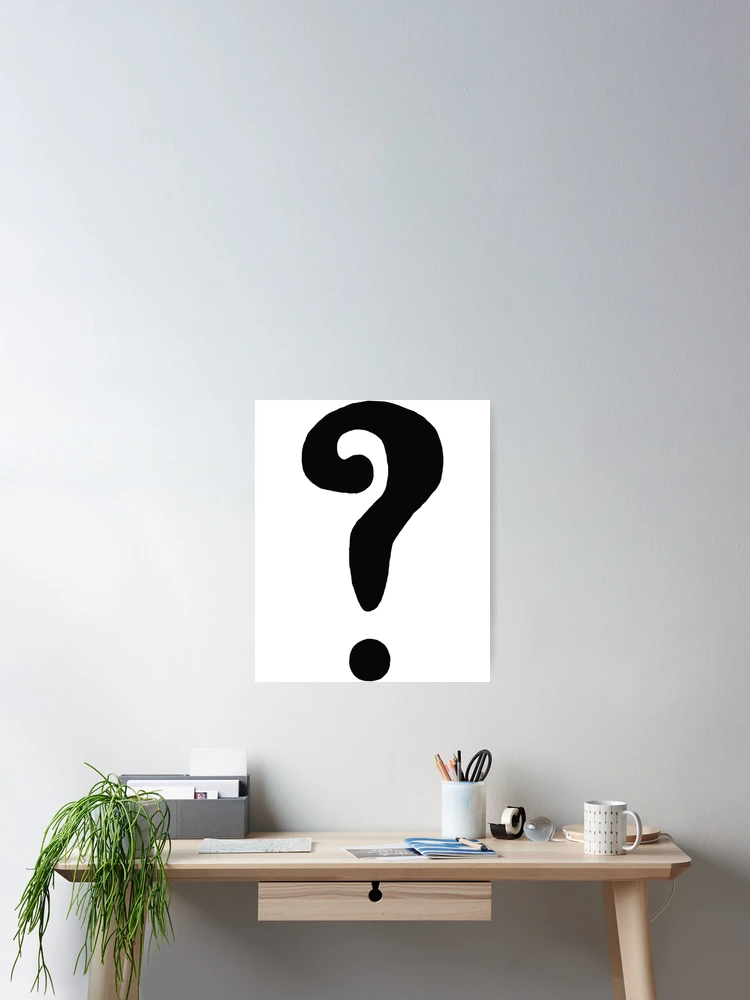 Thumbnail 2 of 3, Poster, The Riddler question mark designed and sold by Frayeld.