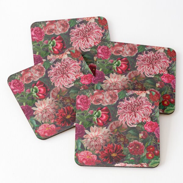 Item preview, Stylish Floral night garden, Vintage flowers and roses, botanical floral pattern, vintage botanical designed and sold by ZeinabTaha.
