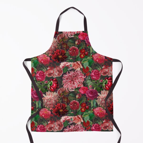 Item preview, Stylish Floral night garden, Vintage flowers and roses, botanical floral pattern, vintage botanical   designed and sold by ZeinabTaha.