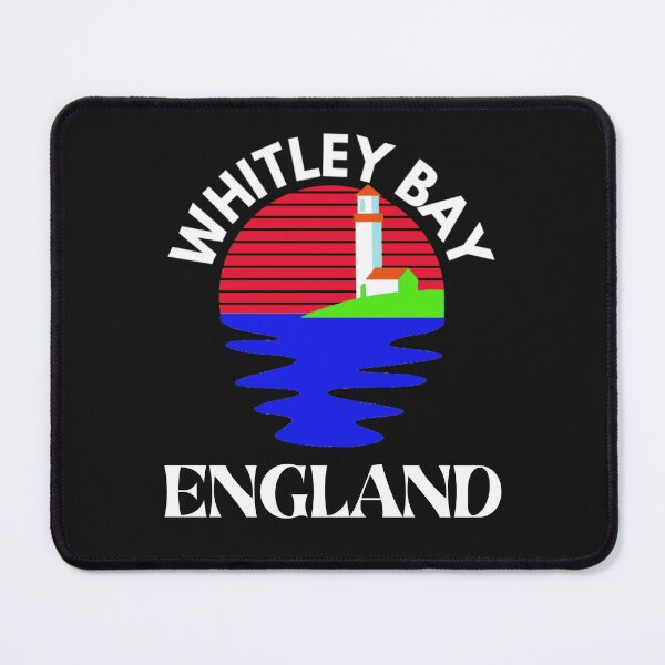 Item preview, Whitley Bay England sunset sea lighthouse designed and sold by MerchByCraig.
